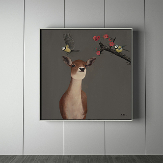 New Chinese Animal Painting 3d model