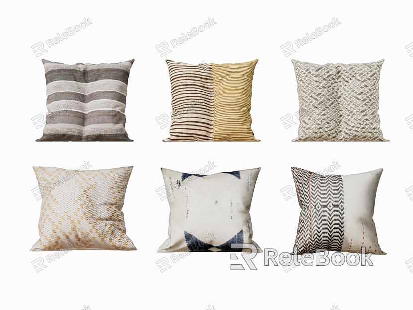 Simple Pillow Nordic Pillow Striped Pillow Geometric Pattern Pillow Sofa Pillow model