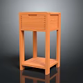 Wooden Entryway Side Cabinet with Drawer and Lower Shelf Simple Design for Home Decor