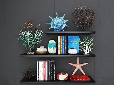 Mediterranean ornaments combination 3d model