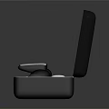 High Quality Wireless Earbuds In Open Black Charging Case With Sleek Design