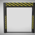 Door Frame Security Door 3d model