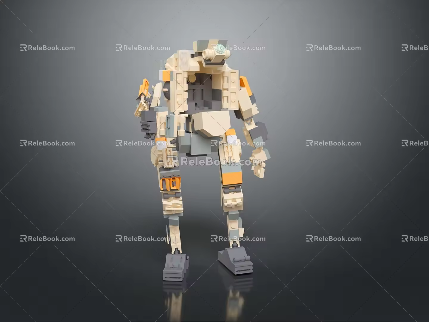 Mech Warrior Mech Soldier Machine Battlearm Mechanical Battlearm Machine Fighter Robot 3d model
