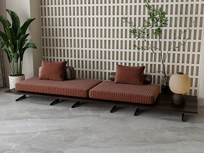 French double sofa model