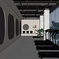 Modern Fitness Gym Interior With Treadmills Mirrors Lighting And Spacious Workout Area