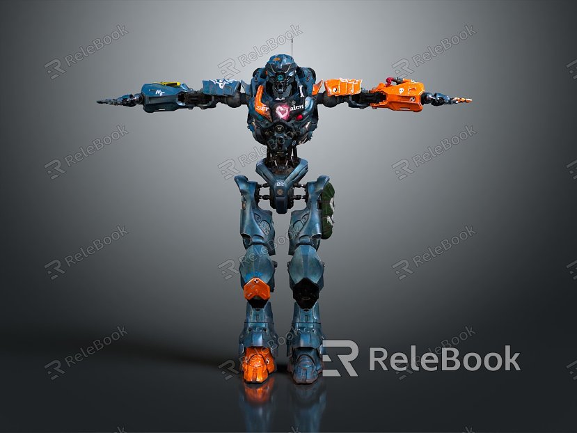 Modern Robot Mech Warrior Machine Battlearm Mechanical Battlearm Machine Warrior model