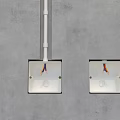 Embedded wire box industrial junction box distribution box wire box threading box connection box strong wire box hardware tool conduit 3d model