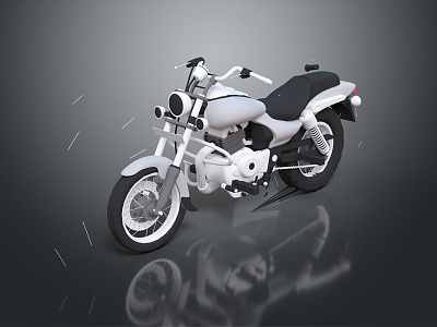 Modern motorcycle two-wheeled motorcycle off-road motorcycle road racing motorcycle 3d model