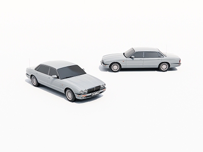 modern car sedan 3d model