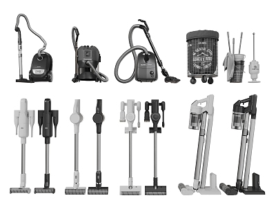 Electric vacuum cleaner electric mop cleaning instrument household appliances 3d model