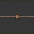 Agricultural Sprayer Equipment With Orange Long Boom White Body And Wheel Design