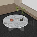 Modern Coffee Table Mother and Mother Coffee Table Combination Round Coffee Table 3d model