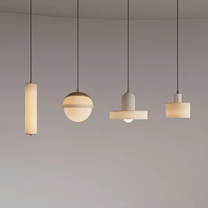 Modern Light Luxury Metal Chandelier Restaurant Chandelier Bedside Chandelier Bar Counter Chandelier Transparent Stone Chandelier 3d model