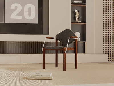 Modern Bar Chair 3d model