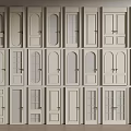 Various Hinged Doors With Different Panel And Glass Designs For Home Interior