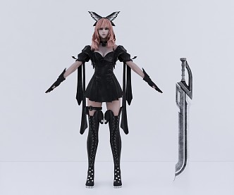 Modern Game Role Game Virtual Character 3d model