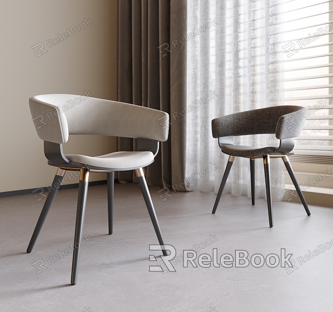 Dining Chair Single Chair Leisure Chair model