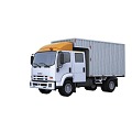 Isuzu box truck refrigerated truck transport vehicle engineering vehicle refrigerated transport 3d model