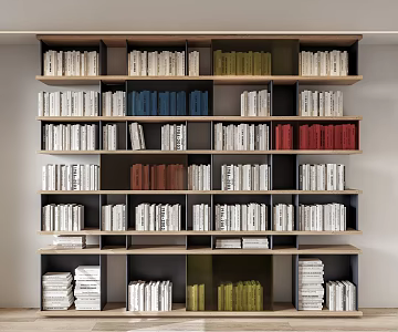 Cassina Nuage Modern Bookshelf Wall Bookshelf 3d model