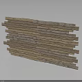 Wood Grain Stone Stacked Planks for Wall Decoration with Natural Texture and Warm Tones