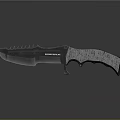 Tactical Outdoor Knife With Serrated Blade And Textured Grip Handle Design