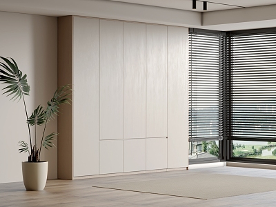 modern wardrobe cream wardrobe model