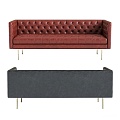 Modern Multi-Person Sofa Sofa Two-Person Sofa Casual Sofa Living Room Sofa Leather Sofa Corner Sofa 3d model