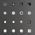 Recessed Downlights And Spotlights In Various Styles With White Gold Black Finishes