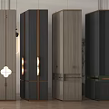 Hotel Screen Partition New Chinese Style Solid Wood Screen Partition Wood 3d model