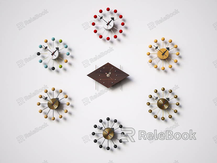 Modern clock wall clock model