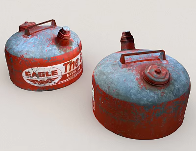 Eagle 710C Red And Blue Metal Gas Cylinders For Hardware Storage Tools 3d model Eagle 710C Red And Blue Metal Gas Cylinders For Hardware Storage Tools 3d model