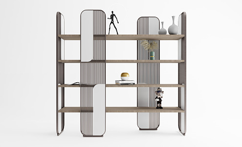 Modern bookcase 3d model