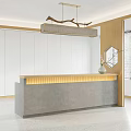 New Chinese Reception Desk Front Desk 3d model