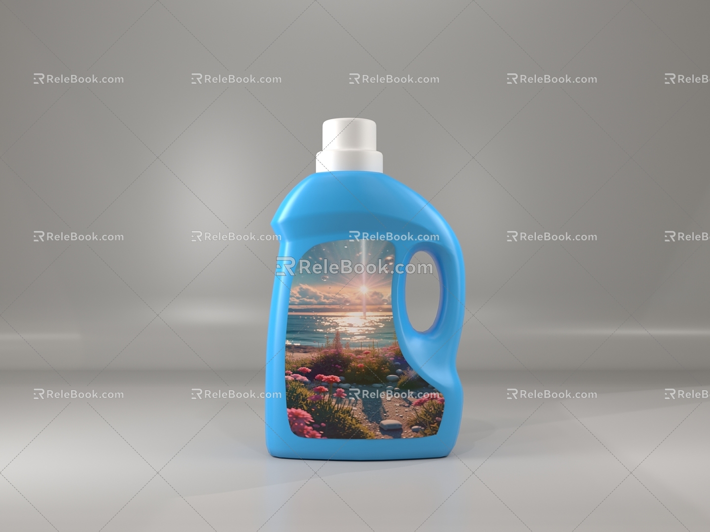 Car wash detergent laundry detergent plastic pot 3d model