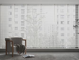 Modern venetian blinds 3d model