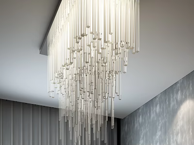 Modern crystal ceiling lamp chandelier 3d model