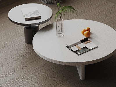 Modern coffee table model