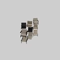 Modern Leisure Chairs With Diverse Designs Wooden Frames And Upholstered Seats