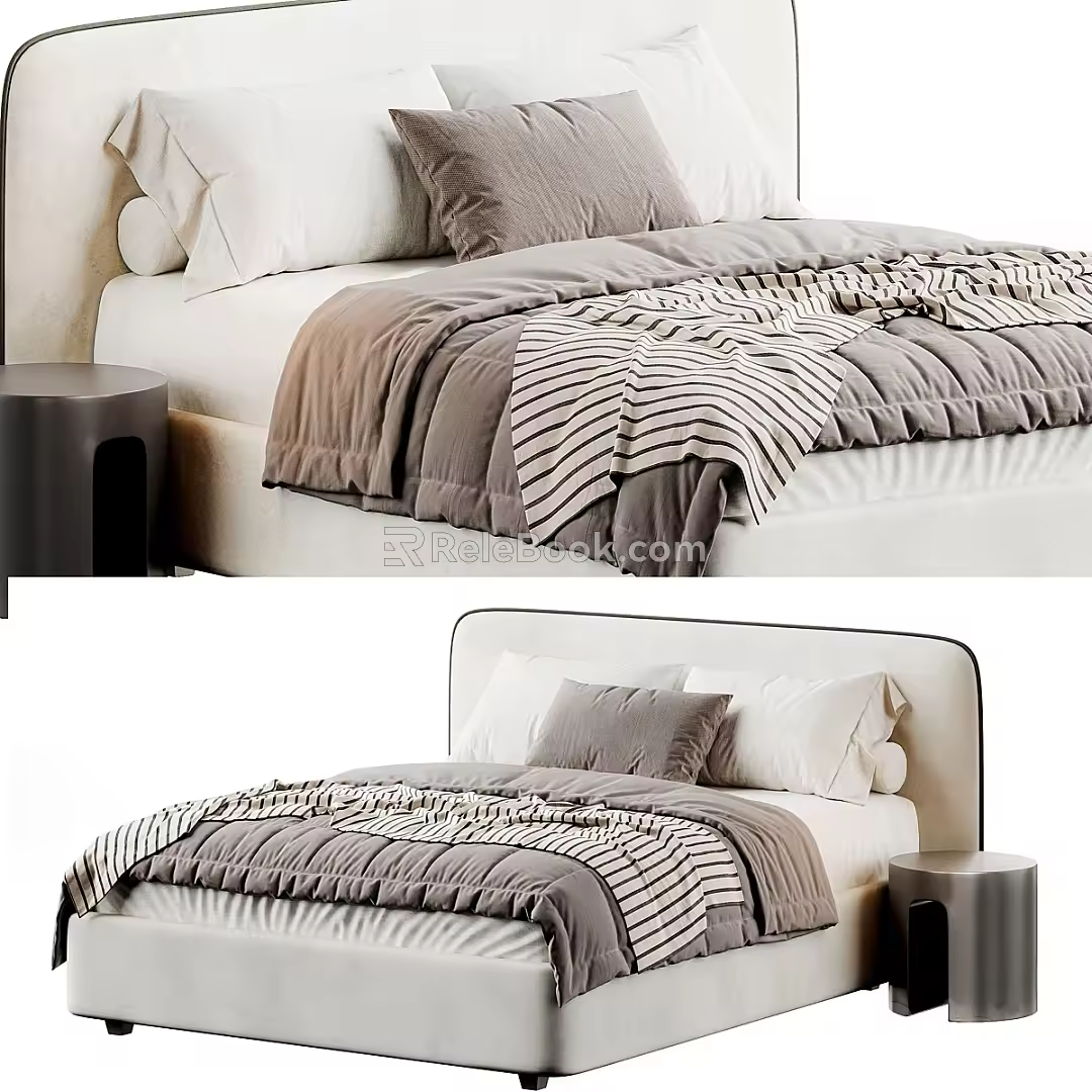 Lavsit double bed 3d model