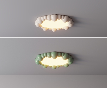 modern ceiling lamp cream ceiling lamp 3d model