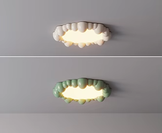 modern ceiling lamp cream ceiling lamp 3d model