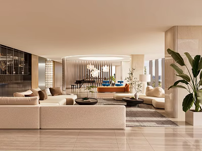 Modern Leisure Area 3d model