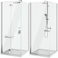 Modern Shower Sauna Design With Glass Enclosure And Chrome Fixtures