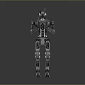 Futuristic Detailed Humanoid Metal Robot Character With Mechanical Body Design