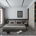 Modern Living Dining Room Interior With Open Layout Dark Leather Sofa And Wooden Shelves
