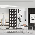 Modern Clothing Store Interior With Mannequins Clothing Racks And Display Shelves