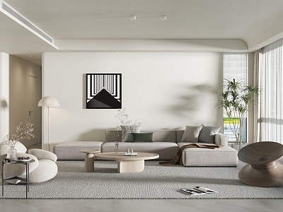 modern living room 3d model