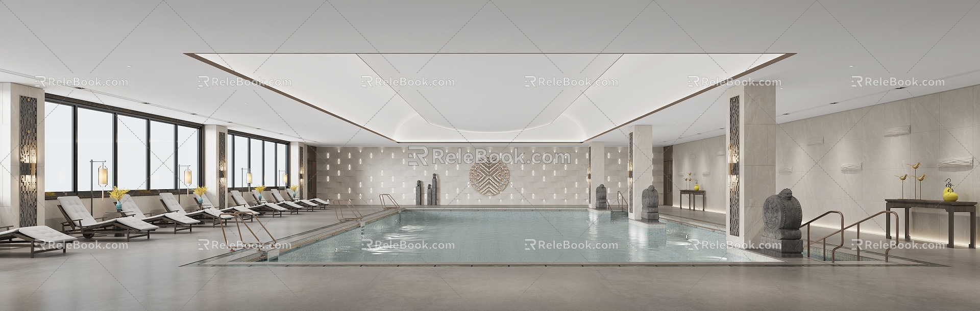 Modern Swimming Pool 3d model