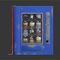 Blue Book Shaped Household Storage Box With Transparent Panel Dial And Handle