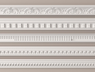 Jane Europe gypsum line ceiling corner line 3d model